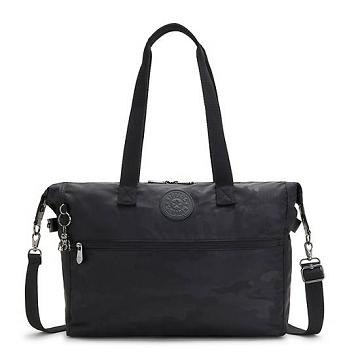 Kipling Ilia Tote Bag Laptoptassen Zwart Camo | BE 1301VR